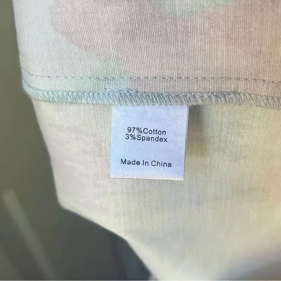 Tuckernuck Pierce Dress in Blue Floral Flounce Hem 3/4 Sleeve Size Medium - Picture 5 of 5